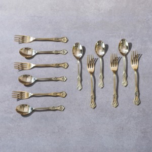 Ensemble de couverts de luxe en or rose, couverts en acier inoxydable doré mat, cuillère, fourchette, couteau élégants, vaisselle pour la maison, l'hôtel, le restaurant - Product Image 6