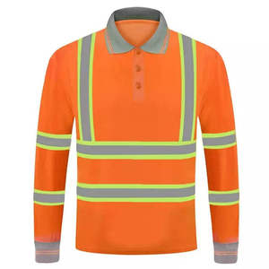 High Visibility Reflective Safety <b>Work</b> Shirt Long Sleeve Industrial <b>Construction</b> Uniform - Product Image 5