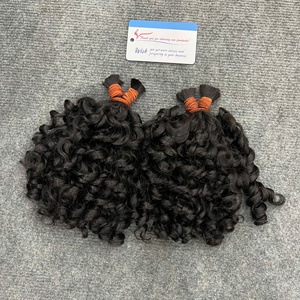 Extensions de cheveux de qualité supérieure, magnifiques mèches de cheveux humains, très lisses, faciles à poser, très haute qualité, style steam pixie bouclé. - Product Image 1