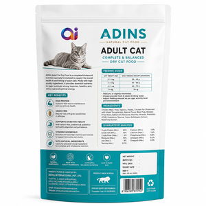 Nourriture sèche pour chats de qualité supérieure, riche en protéines, sans céréales, pour digestion sensible, nutrition complète et équilibrée, croissance saine, énergie forte, meilleure santé - Product Image 2