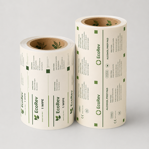Tampon de préparation en aluminium découpé à la forme, de qualité alimentaire supérieure, pour alcool, emballage durable en feuille métallique - Product Image 5