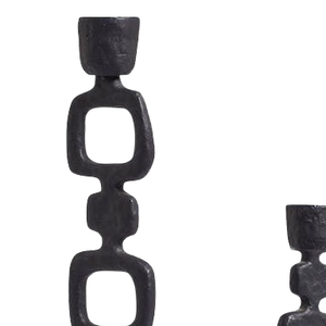 Support à bougies en gros, nouveau, pour la décoration intérieure, porte-bougie de haute qualité, finition noire, en aluminium coulé, personnalisé, fait main - Product Image 3