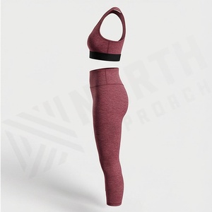 Conjunto de Yoga sin Costuras de Secado Rápido para Mujer, Sujetador Deportivo Reversible, Leggings Transpirables, Ropa Deportiva, Color Personalizado - Product Image 3