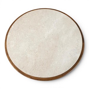 Premium Eco-Friendly Solid Teak Wood Round <b>Coffee</b> <b>Table</b> with <b>White</b> Marble Top Modern Luxury Living Room Furniture for Home Villa - Product Image 3