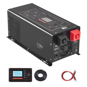 Inverter a Onda Pura 2000W con Caricabatterie, Display LCD, Telecomando, da DC 12V a AC 120V, Frequenza di Uscita 60Hz, Ingresso 240V, Basso GFCI - Product Image 1