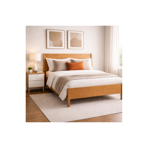Colección RIVEO RANGLE, Suministro Directo, Muebles de Dormitorio de Madera Maciza Duraderos, OEM ODM, Cama de Madera de la Mejor Calidad Personalizada - Product Image 1