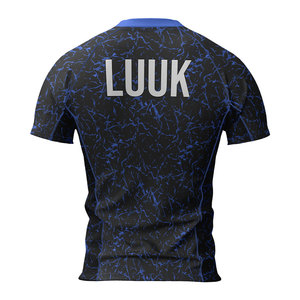 Sublimated Men's <b>Half</b> <b>Sleeve</b> Leisure Top Rash Guard Compression Gym Top Quick Dry Breathable Workout Fitness Training <b>Shirt</b> - Product Image 3