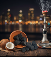Briquettes de charbon de coco pour chicha améliorent la qualité du tabac à chicha grâce à une longue durée de combustion et à un arôme pur.