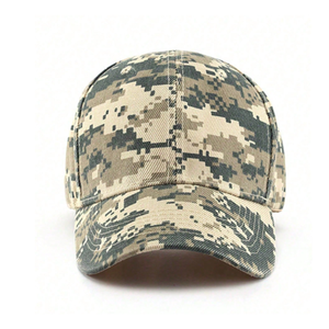 Casquette de baseball camouflage 6 panneaux OEM Injae Vina Vietnam Casquette en toile unisexe personnalisée pour le sport Streetwear Plage cycliste incurvée à la mode - Product Image 4