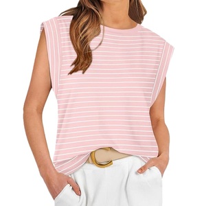 Tank <b>Top</b> Export Women's Solid Color Cotton Comfortable Sleeveless Casual Shirt Soft Breathable Lightweight Summer <b>Top</b> for Women - Product Image 5