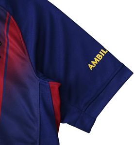 Maillot de football bleu et rouge pour homme, en polyester respirant, coupe classique, vêtements de sport pour adulte - Product Image 2