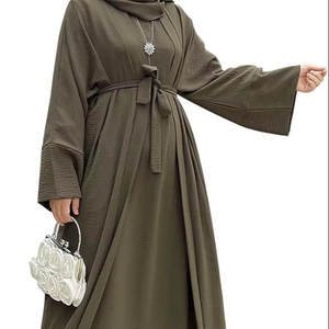 Fabricant OEM d'Abayas – Conception Personnalisée de Vêtements Modestes en Soie Mousseline 100% Longueur Cheville pour Marques à Marque Blanche – Vente en Gros - Product Image 1