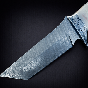 มีดล่าสัตว์ทำมือระดับพรีเมียมพร้อมโลโก้สั่งทำพิเศษ – ใบมีดเหล็กคาร์บอนสูง |   ผู้ผลิตมีด OEM ประเทศปากีสถาน - Product Image 3