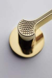 Poignée de porte en laiton robuste avec anse en laiton massif pour portes de maison de luxe - Product Image 3