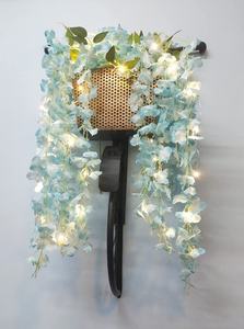 Escultura de Pared Moderna Multifuncional de Hierro con Diseño de Naturaleza Muerta, Libros, Negra, Tamaño Mediano (76.2L X 53.3W Centímetros), Metal - Product Image 2