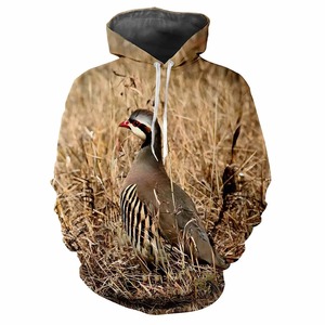 Sudadera unisex de manga larga con estampado de cara de animal, impresión por sublimación, para otoño, para caza. - Product Image 3