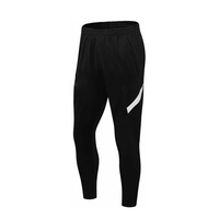Ensemble de survêtement sportif pour homme, noir, avec haut de performance à manches longues et pantalon de jogging ajusté assorti