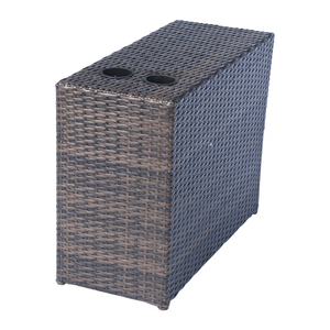 Set da Giardino in Vimini per 2 Persone Completamente Assemblato con Comodi Cuscini per Sedute all'Aperto - Product Image 6