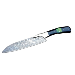 Custom Handmade Modern Chef <b>Knife</b> Extra <b>Sharp</b> Forged Damascus Steel Blade 8-9.9in Length Ambidextrous Wood+Resin - Product Image 6