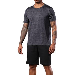 Conjunto de Camiseta y Pantalones Cortos para Hombre, 100% Poliéster, con Bolsillos con Cremallera, Secado Rápido, Ropa Deportiva, para Gimnasio, Entrenamiento, Correr, Conjunto Informal de Verano - Product Image 2