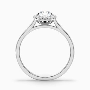 Anillo de compromiso de moissanita talla pera de plata de ley 925 chapado en oro blanco, anillo de promesa minimalista y delicado con forma de lágrima - Product Image 2