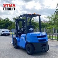 Chariot élévateur diesel STMA Mini 3 tonnes 3,5 tonnes avec mât conteneur 4500 mm, moteur Euro 5 en option, idéal pour les ports extérieurs