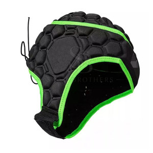 Protège-têtes de gardien de but durables en PU pour sports de plein air, sangle réglable, rembourrage doux pour la protection de la tête, sécurité contre les chocs, entraînement - Product Image 3