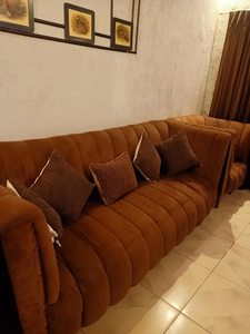 Sofá moderno para sala de estar de la mejor calidad con cojines suaves y cómodos, juego de sofás contemporáneo de tela con estructura de madera. - Product Image 4