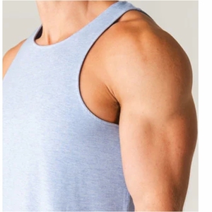 Débardeur de sport pour homme - 100% coton, séchage rapide, anti-boulochage, respirant, vêtements de fitness - Product Image 4