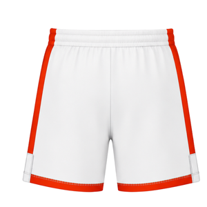 Conjunto de Camiseta y Pantalones Cortos de Rugby Naranja y Blanco, Cuello en V, Uniforme de Equipo Personalizado, Ropa Deportiva Transpirable para Entrenamiento - Product Image 5