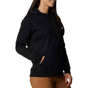 Sweat-shirt à capuche uni noir personnalisé pour femme, en molleton vierge de haute qualité, vente en gros, haut à capuche décontracté, vêtements de sport - Product Image 2