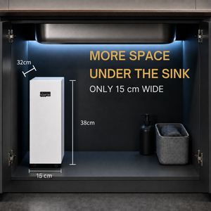 Enfriador Silencioso Bajo Fregadero AQ-1.2i, Enfriador de Agua por Aire de Acero Inoxidable de Bajo Ruido para Hogar y Oficina, 160W - Product Image 3