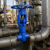Vanne à soupape industrielle API, classe 1500, en acier forgé, haute température, avec volant, raccordement par soudure bout à bout, DN50, pour centrale électrique
