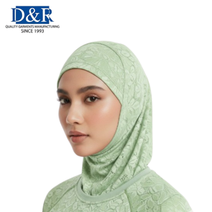 Meilleures ventes : Hijab de sport chaud d'hiver, style malaisien, thermique, pour femmes musulmanes, foulard décontracté pour le fitness, vêtements de sport modestes, tenue de gym - Product Image 1