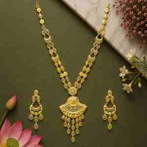 Collares de Moda al por Mayor en Oro Micronizado de 14K, 18K y 24K, Conjunto de Joyería de Diseño Turco, Estilo Dubái, Joyería Tradicional, Oro, Joyería - Product Image 3