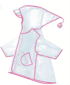 เสื้อกันฝนเด็กแบบใส/ลายการ์ตูน กันน้ำ น่ารัก ลายสัตว์ ทำจากวัสดุ EVA ใช้ซ้ำได้ พกพาสะดวก แบบชิ้นเดียว - Product Image 3