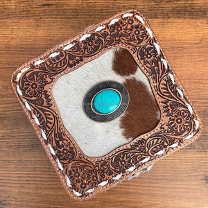 กล่องหนังใส่เครื่องประดับสำหรับเดินทางทำจากหนังวัวกล่องเครื่องประดับสำหรับผู้หญิงต่างหูสร้อยคอสร้อยข้อมือจัดเก็บ - Product Image 3