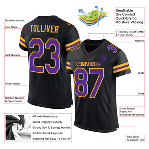 Nouveaux maillots de football américain personnalisés pour adultes 2026 – Respirants, à manches courtes, par sublimation, service OEM, prix de gros - Product Image 5