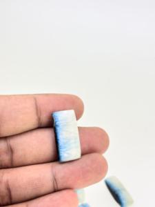 Piedra de Cristal Natural Premium al por Mayor, Piedra de Glaciar Blanca y Azul, Cabujón de Gema, Mezcla de Formas, Hilo de Piedras para Fabricación de Joyas - Product Image 4