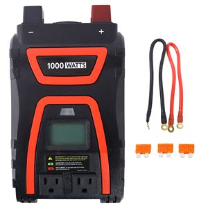 Inverter Portatile da 1000 Watt con Display LED, Tecnologia a Onda Sinusoidale Modificata per Auto, Barche, Cantieri, Alternative alla Rete Elettrica - Product Image 1
