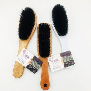 Brosse à cheveux tendance avec manche en bois, peigne de coiffure blanc personnalisable, confortable pour salon de coiffure, utilisation avec logo, emballage, prix de gros - Product Image 2