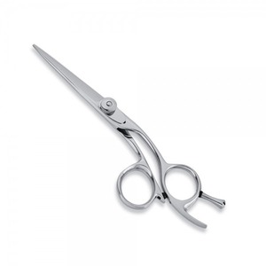 Ciseaux de coiffure professionnels en acier inoxydable à pointe affûtée pour droitiers, à long manche - Product Image 1