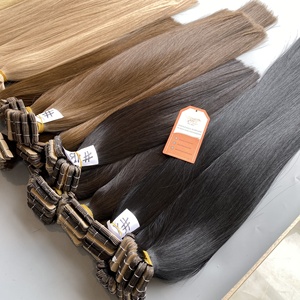 Wholesale High Quality Virgin Vietnamese Remy Tape-in <b>Hair</b> Extensions Double Drawn Silky Straight Human <b>Hair</b> - Product Image 1