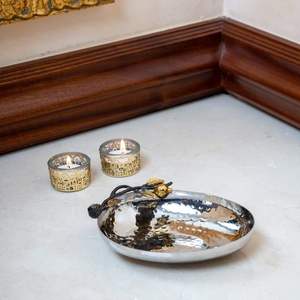 New Arrival Metal <b>Serving</b> <b>Tray</b> With Handle Food <b>Serving</b> Platter Centerpiece <b>Tray</b> for Home Hotel Restaurant Wedding Decoration - Product Image 4