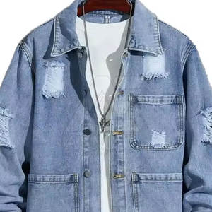 Chaqueta de Mezclilla para Hombre, Corte Ajustado, Fabricación Profesional, Uso Casual y al Aire Libre, Personalizable - Product Image 4