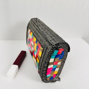 Polished Luxury Mosaic <b>Clutch</b> <b>Bag</b> Handmade Modern Evening Purse Sculpture Style <b>Clutch</b> <b>Clutch</b> <b>Bag</b> Bridal Wedding Purse - Product Image 4