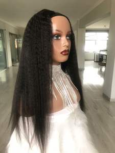 Yaki perruque droite 360 dentelle frontale HD perruques de <span class=keywords><strong>cheveux</strong></span> humains 360 pleine dentelle crépus droite dentelle avant perruques de <span class=keywords><strong>cheveux</strong></span> humains - Product Image 3