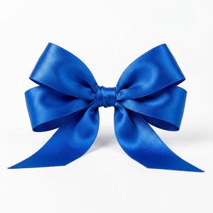 Supplier 25mm Blue Single Face Satin <b>Ribbon</b> for Gift Wrap Chair Sashes Bouquets Sewing Hair Bows Party Decor Rolls - Product Image 1