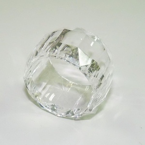 Modern Decoration Clear Acrylic Napkin Rings - Product Image 2