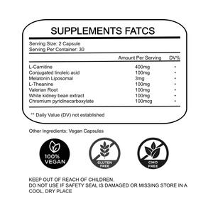 Cápsulas RAINWOOD para Queima de Gordura Noturna e Suporte ao Sono, Cápsulas <span class=keywords><strong>OEM</strong></span> para Queima de Gordura, Suporte Noturno para Controle de Peso - Product Image 2